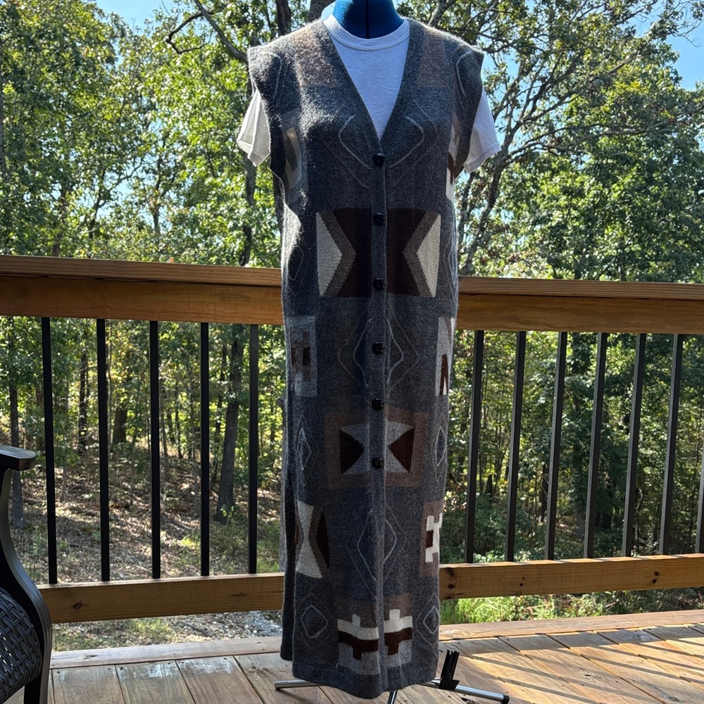 Long Alpaca Sweater Vest